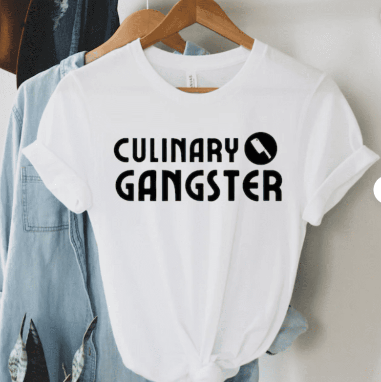 Culinary Gangster Shirt gift ideas for a culinary arts student