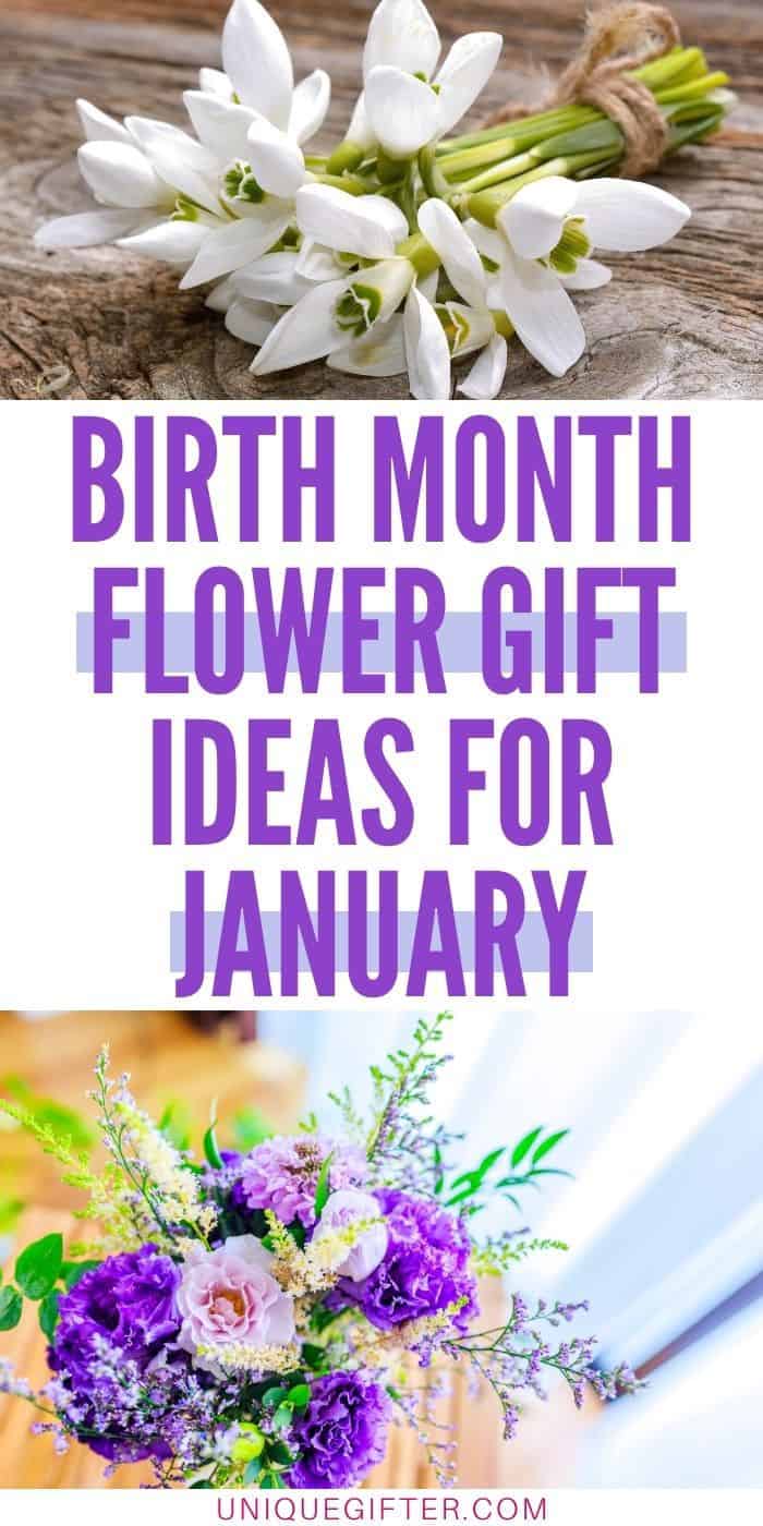 January Birth Month Flower Gift Ideas | January Flower Birthday Gifts | Carnation Flower Gifts | Snowdrop Flower Gift Ideas | January Birthday Ideas #januarybirthflower #januarybirthdaygifts #carnationgifts #snowdropgifts #birthdaygifts #giftideas