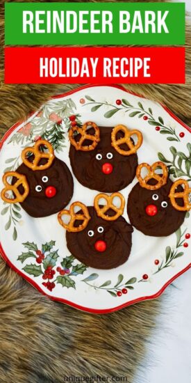 Easy Reindeer Bark Recipe | Chocolate Bark Recipe | Reindeer Recipe | Reindeer Bark | Christmas Recipes #ChristmasRecipes #ChocolateBarkRecipe #ReindeerRecipe #ReindeerChocolateBark #EasyReindeerBarkRecipe