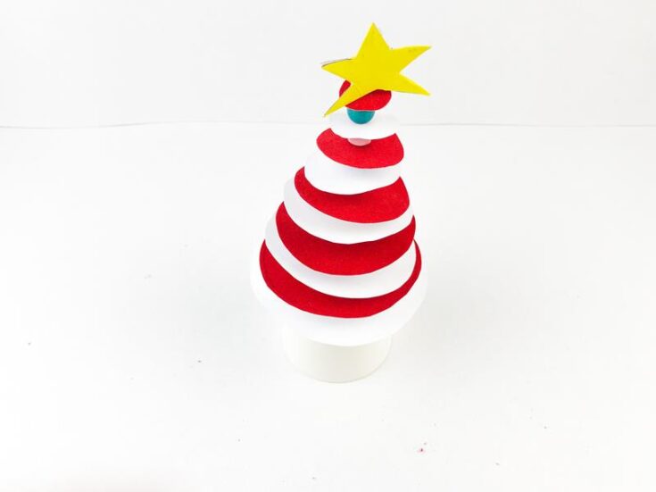 Christmas Tree Cardboard & Bead Craft