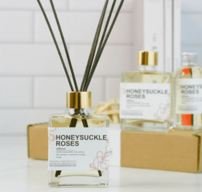 Honeysuckle June birth flower diffuser gift ideas