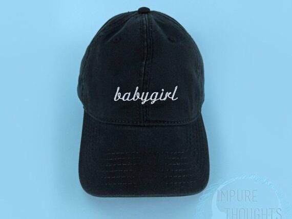 Babygirl black Baseball cap