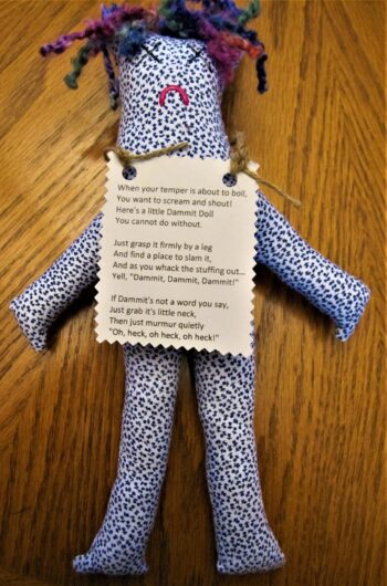 Funny dammit doll for frustrated players