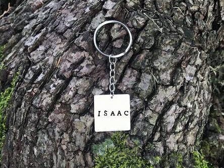 Keychain personalized with a name