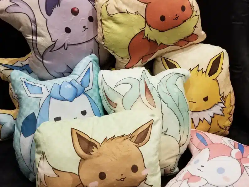 Pokemon Eevee evolution pillow cushion gifts for adults