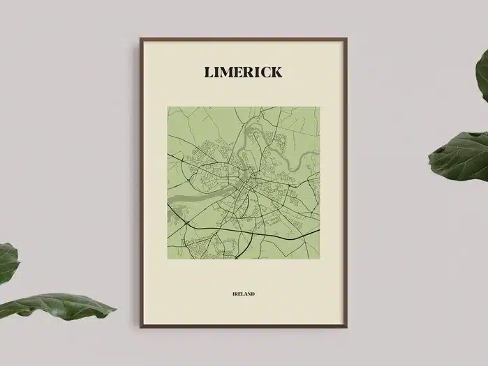 map of Limerick Ireland