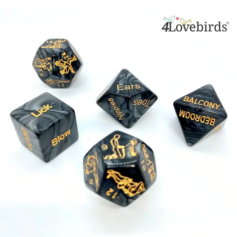 Assorted love dice set