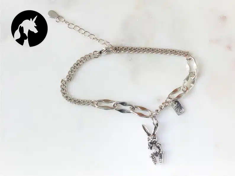 Bunny charm bracelet