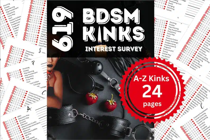 Survey of bdsm kinks for you or a couple