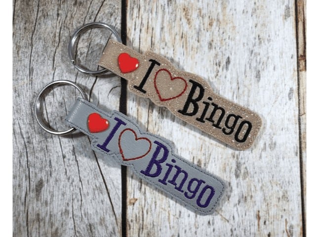 "I Love Bingo" Keychain assorted options