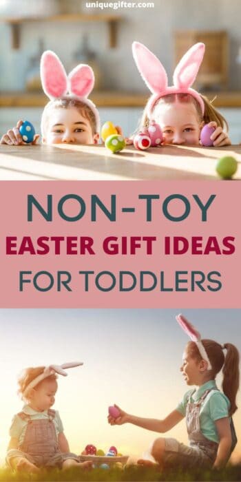 Non-Toy Easter Gift Ideas for Toddlers | Easter Basket Ideas without Toys | No-Toy Gifts for 2 year olds | Gifts for 3 year olds | Gift Ideas for Preschoolers | Creative Easter Bunny Ideas #NonToyIdeasForToddlers #ToddlerEasterIdeas #EasterBasketIdeas #ToddlerGiftIdeas #EasterBaskets
