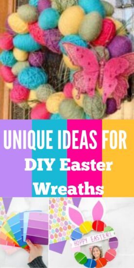 DIY Easter Wreaths | Easter Wreaths | Easter Crafts | DIY Craft Projects | Easter Décor Ideas | 16 Unique Ideas for DIY Easter Wreaths #DIYEasterWreaths #EasterWreaths #EasterCrafts #CraftProjects #UniqueIdeas