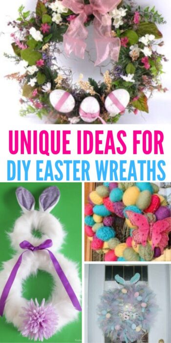 DIY Easter Wreaths | Easter Wreaths | Easter Crafts | DIY Craft Projects | Easter Décor Ideas | 16 Unique Ideas for DIY Easter Wreaths #DIYEasterWreaths #EasterWreaths #EasterCrafts #CraftProjects #UniqueIdeas 