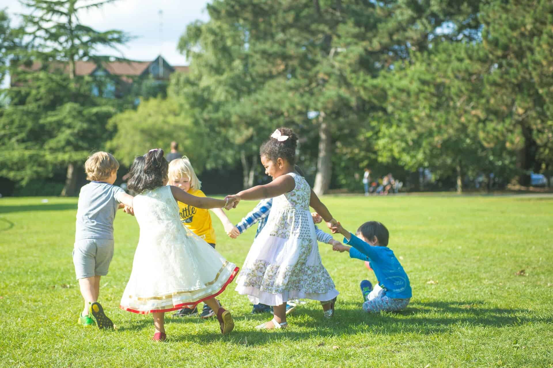 Kids celebrating Earth day with an Earth day party