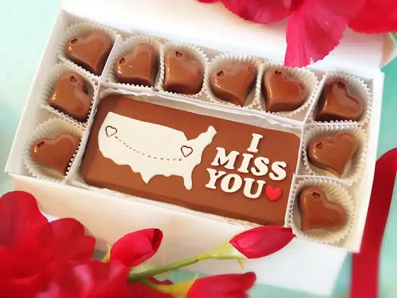 I miss you box of chocolate set