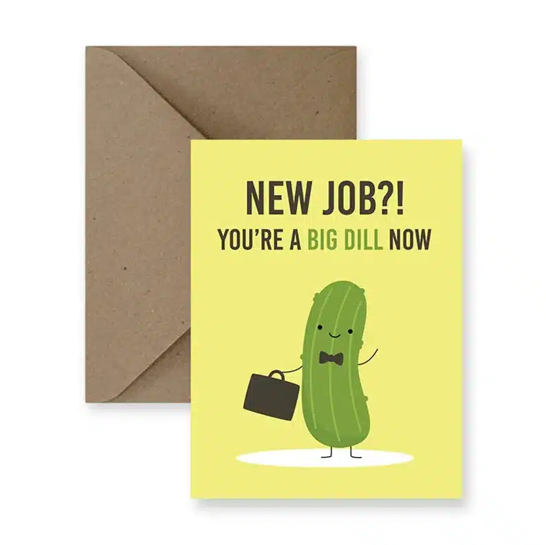 Funny new job card gift for your husband