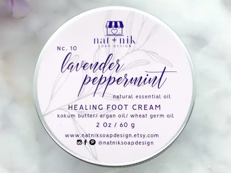 Soothing Peppermint Lavender Foot Lotion