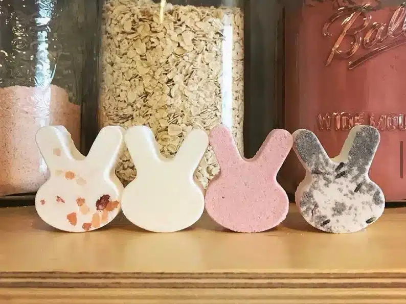 Cute bunny bath bombs for kids