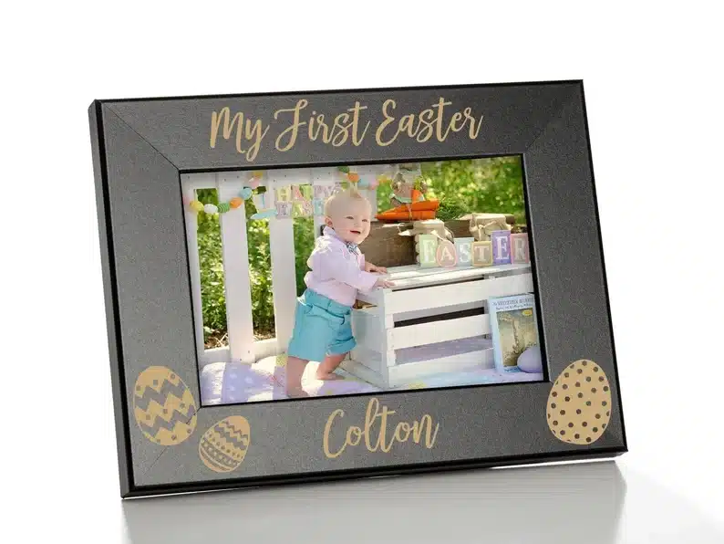 Baby's first Easter photo frame