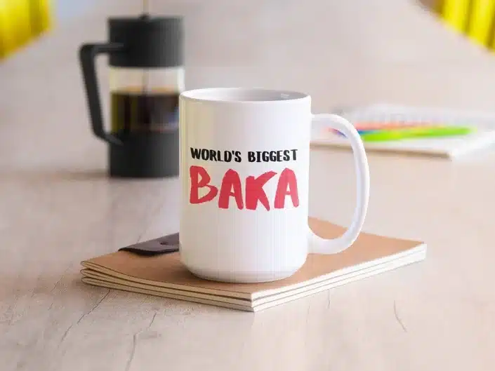 World's biggest baka anime mug