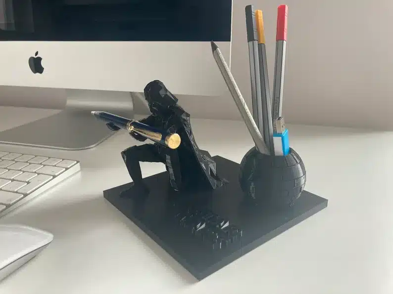 Darth Vader pen holder. 