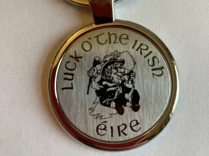 Lucky irish coin keychain