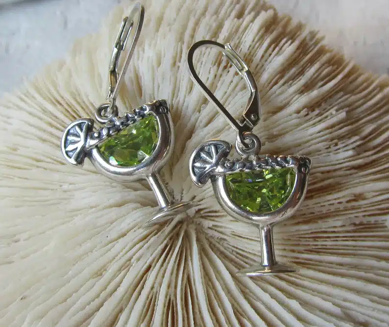 Margarita glass earrings