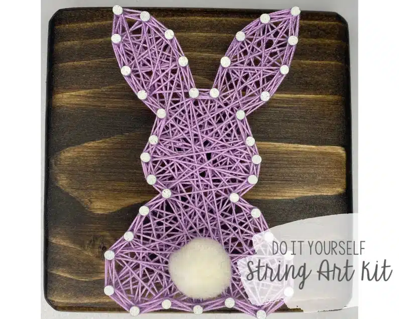 Easter bunny string art kit gift ideas for coworkers