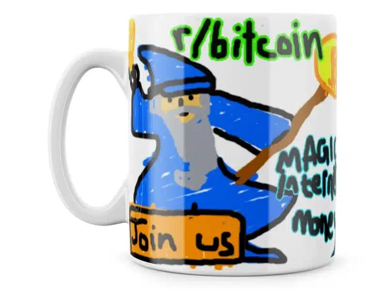 r/bitcoin funny wizard mug gift