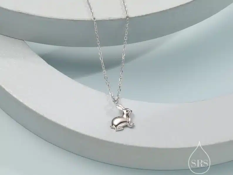 Easter bunny necklace gifts for adults