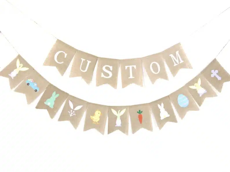 Customizable Easter banner for adults