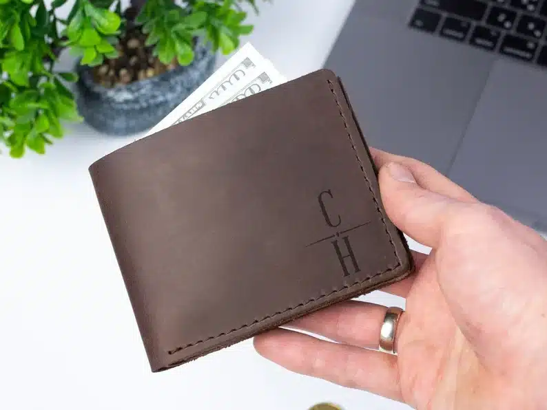 Personalized Mens leather Wallet