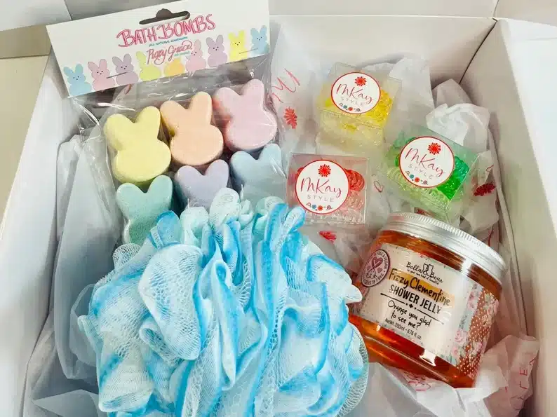 Easter themed spa gift box