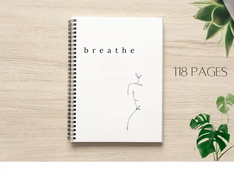 Breathe covered stress journal