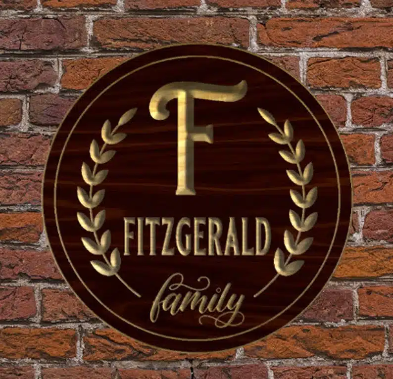 Wooden rounds family wall sign. 