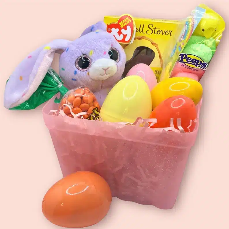 Pre filled Easter baskets for kindergarten aged kids