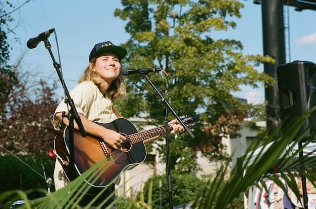 Outdoor concert performance