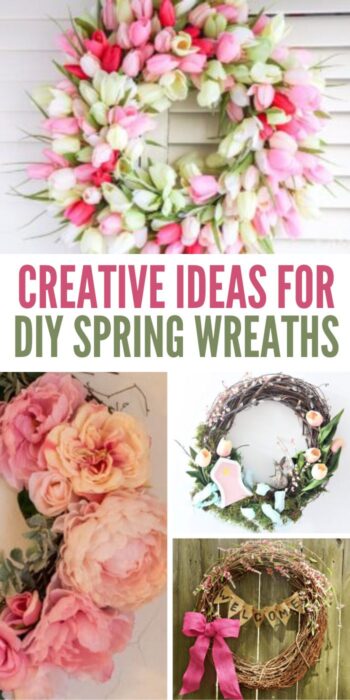 Creative Ideas for DIY Spring Wreaths | Spring Wreaths | DIY Crafts | Spring Craft Ideas | DIY Wreaths | Creative Ideas #CreativeIdeasForSpringWreaths #SpringWreaths #Crafts #Wreaths #DoItYourselfWreaths