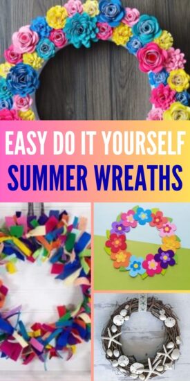 Fun ideas for DIY Summer Wreaths | Summer Wreaths | Summer Craft Projects | Wreath Projects | DIY Wreaths #SummerWreaths #DIYSummerWreaths #SummerCrafts #WreathProjects #FunIdeasForSummer