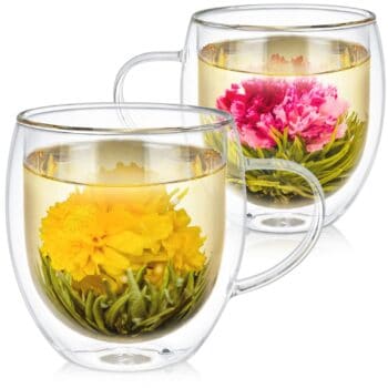 Teabloom insulated mug set of two blooming teas