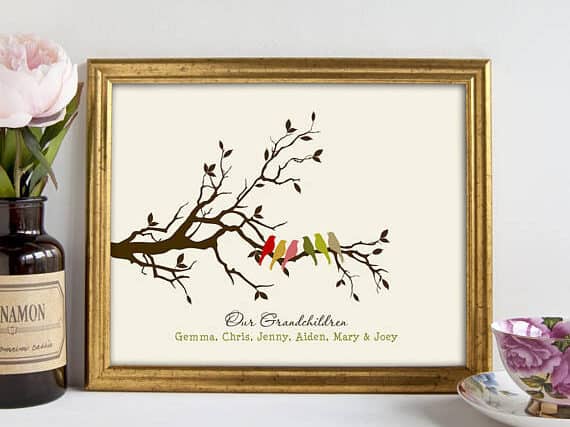 Grandkid Family Tree personalized Easter gift