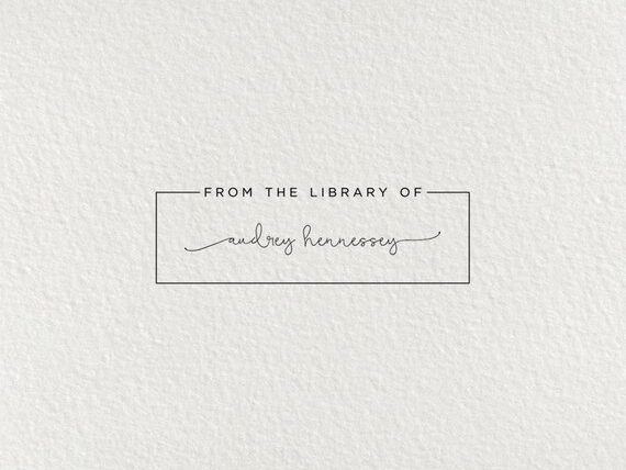 National Library Workers Day Gift Ideas: White library stamp.