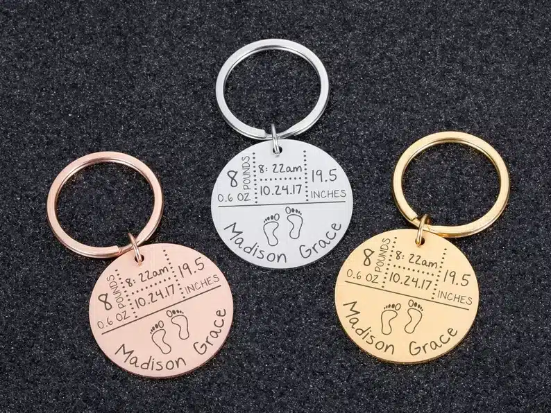 First mother's day gift ideas include this cute key chain. 