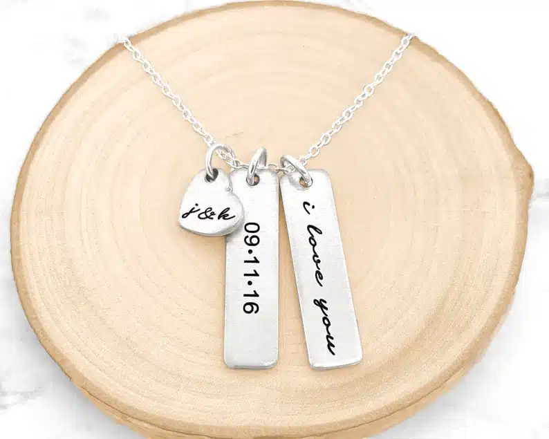 “I love you” Personalized Necklace