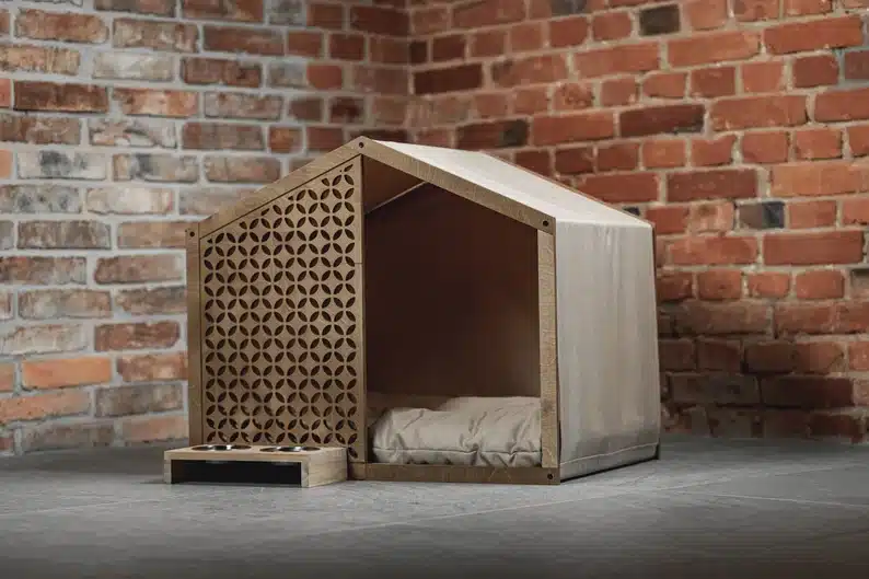Modern dog house bed for the home