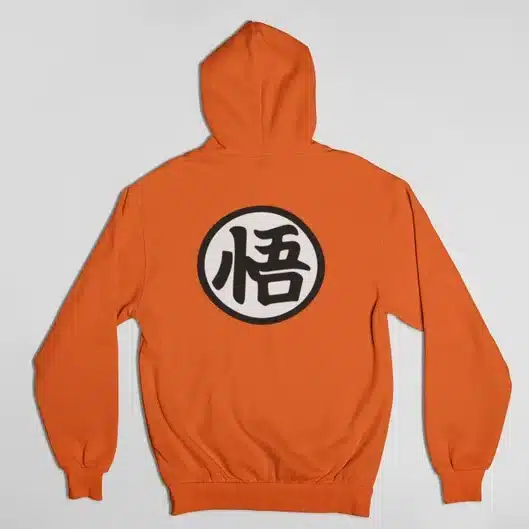 Goku uniform hoodie orange