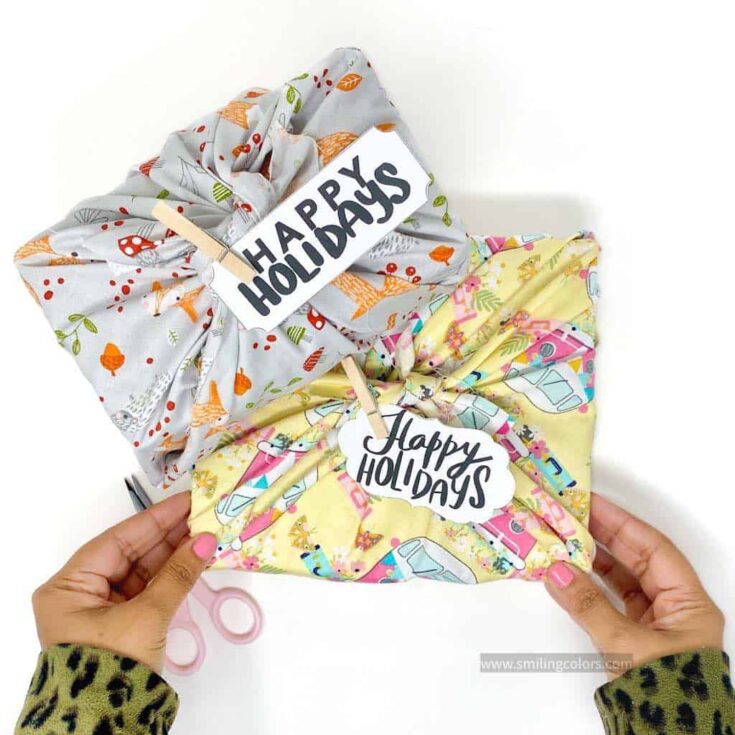 Image for WRAPPING A GIFT WITH FABRIC? It's Easy and Needs no Tape!