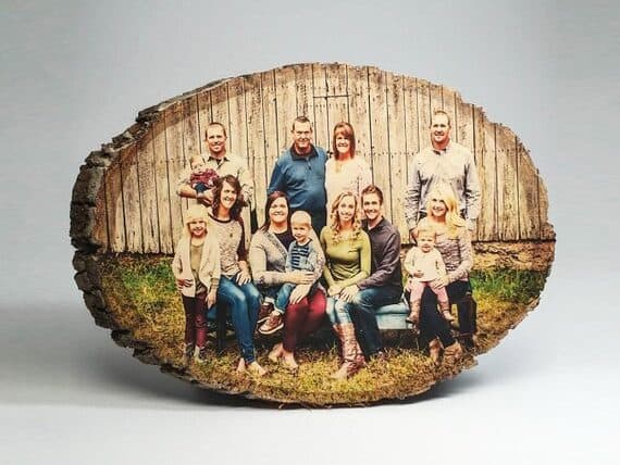 Father's Day Gifts for Retired Men - wooden family photo.