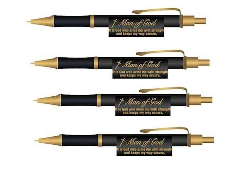 “Man of God” Pen Set that's perfect for gifts to a church congregation on father's day
