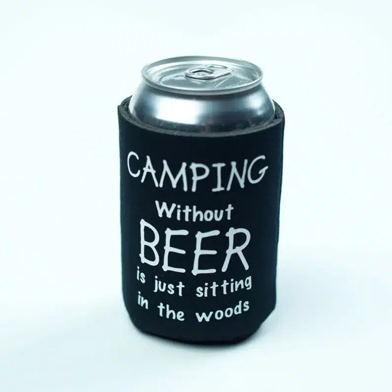 Father's Day Gifts for Campers: camping beer cozy